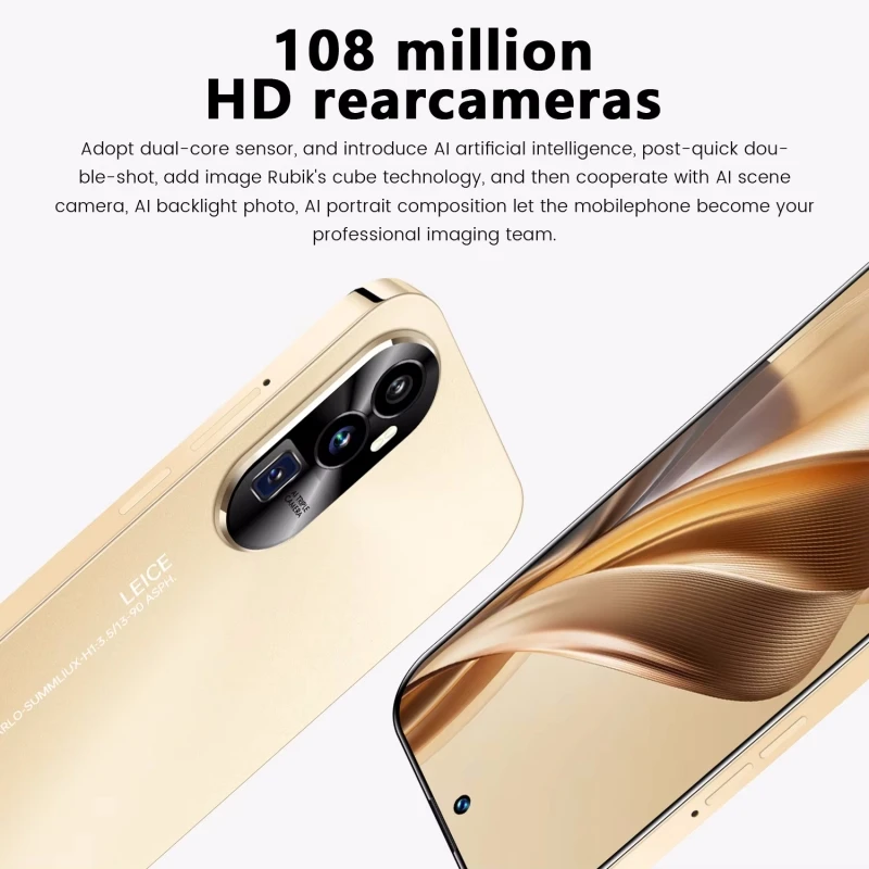 هاتف ذكي Reno10 Pro+ 5G: شاشة 7.3 بوصة HD+ سعة 16 جيجابايت + 1 تيرابايت وكاميرات مزدوجة بدقة 108 ميجابكسل + 50 ميجابكسل وبطارية 7800 مللي أمبير في الساعة سنابدراجون 8 Gen 2 Android 13 #4