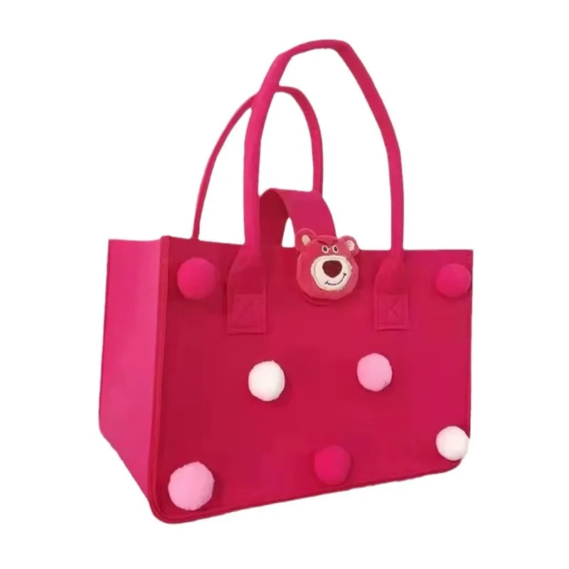 Internet Celebrity Explosion Cartoon Felt Bag Advertising Shopping Tote Bag Baby Souvenir Tote Bag