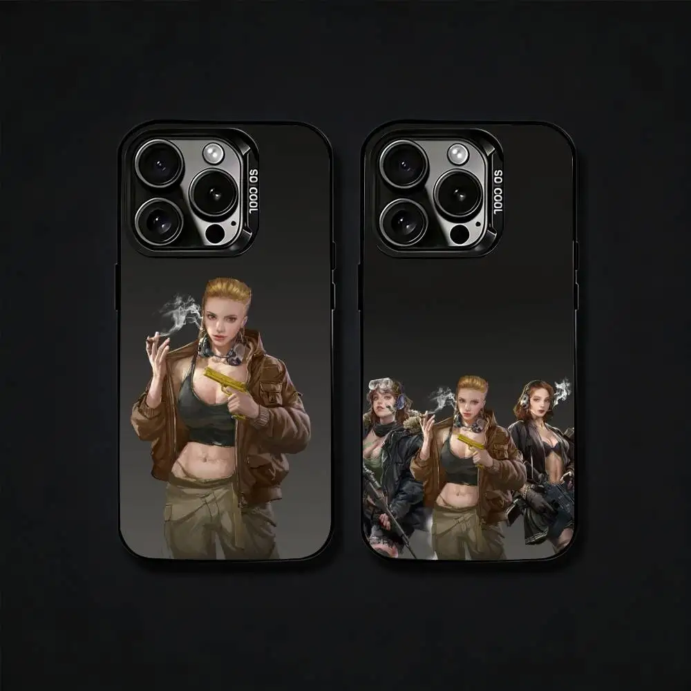 

Game E-Escape From T-Tarkov Phone Case For iPhone17, 16,15,14,13,12 Pro Max Black Candy Matte Shockproof Cover
