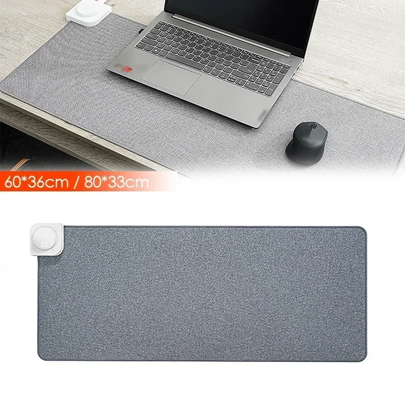 ไฟฟ้าเครื่องทําความร้อน Pad โต๊ะอุ่นเมาส์ Pad ฤดูหนาวมืออุ่นโต๊ะคอมพิวเตอร์ Protector Pad แป้นพิมพ์ตาราง 80*33/60*36