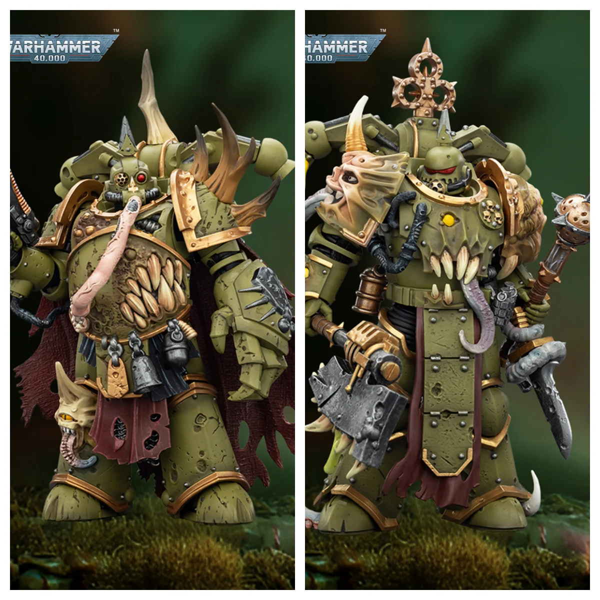 

HIPLAY JOYTOY Warhammer 40,000 Death Guard Plague Marine Champion, фигурка в масштабе 1/18