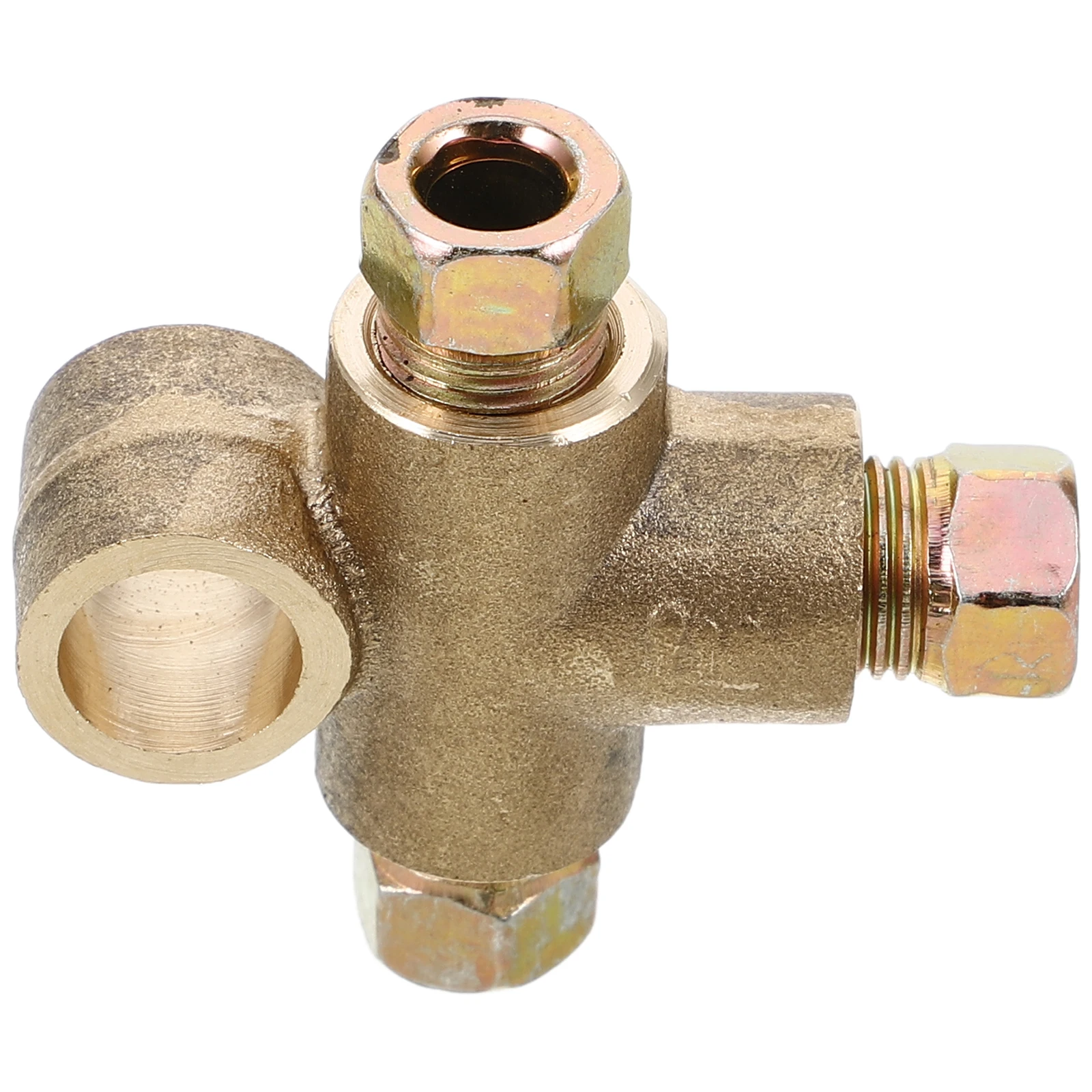 

Brass Tee Fittings M10*1 Thread Fuel Line Accessories Quick Disconnect Connector Flare Auto Brake Line Tees Vehicle Industrial