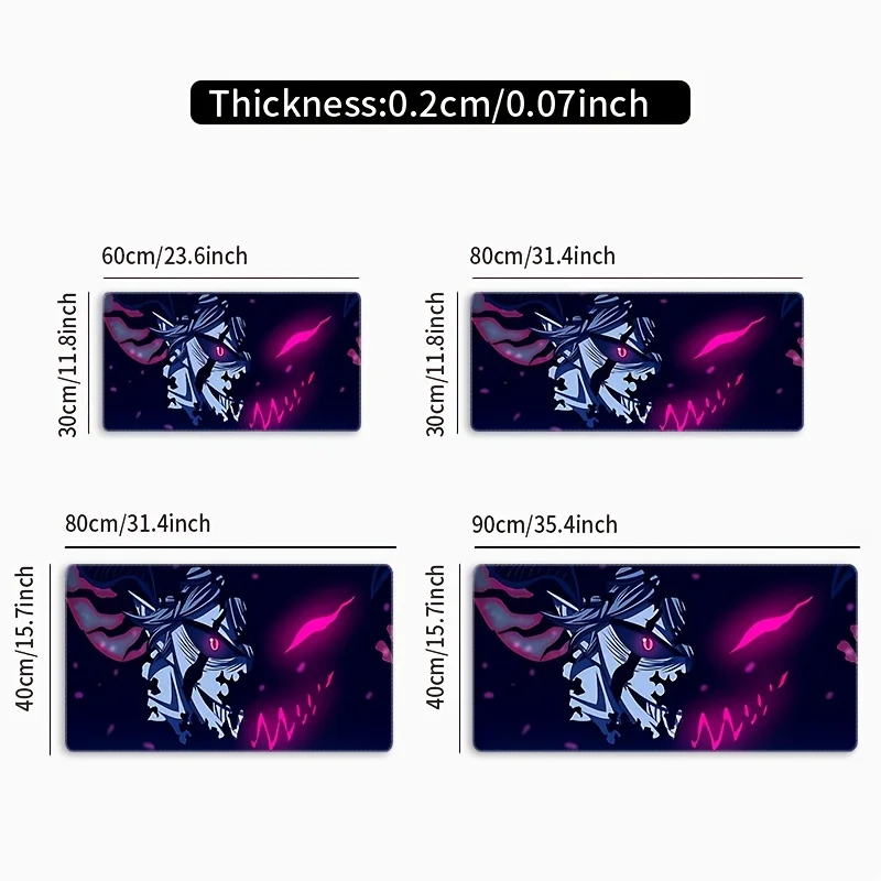

Большой игровой коврик для мыши, креативный аниме, прочная резиновая основа, нескользящий киберспортивный декоративный коврик для офиса и учебы, коврик для мыши