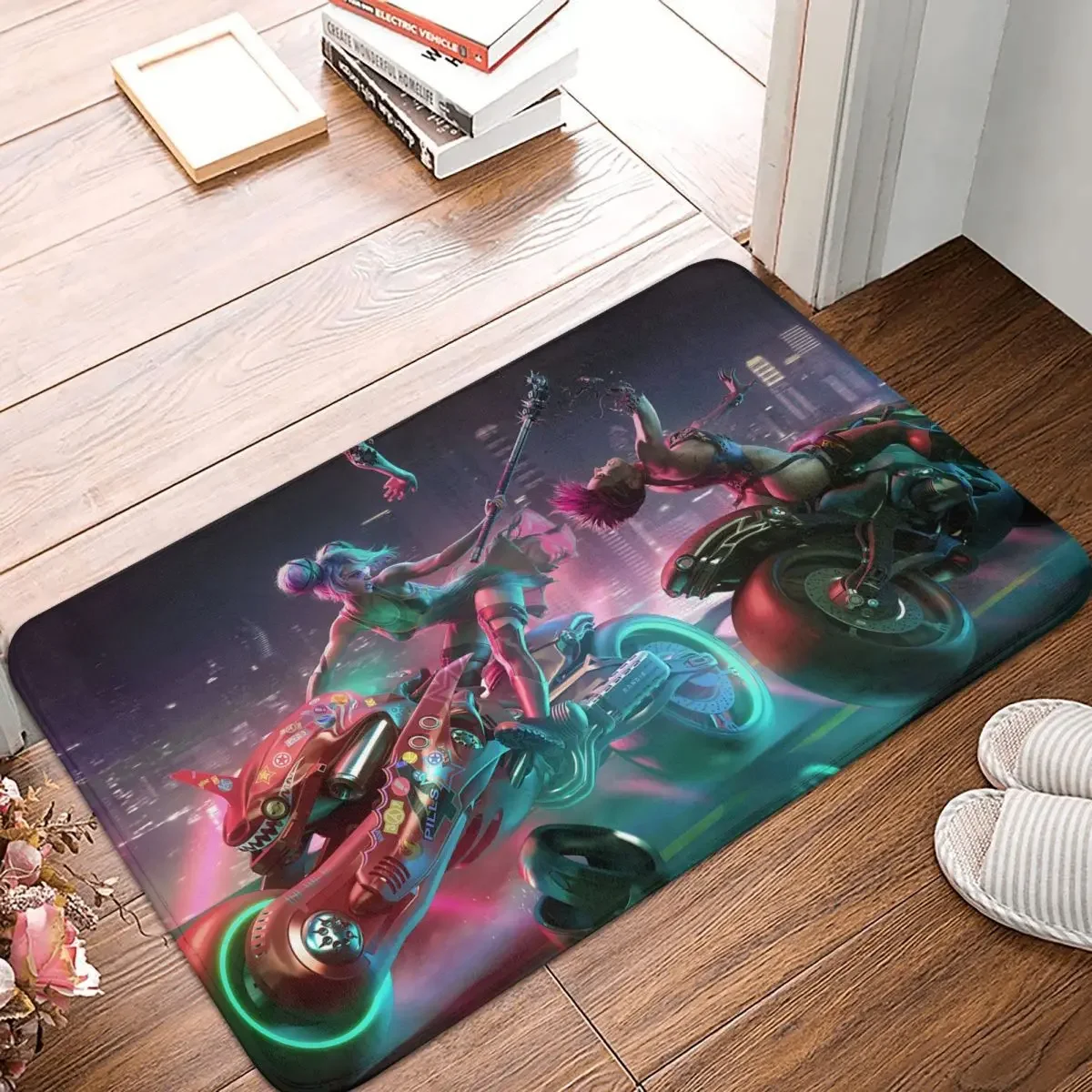 Motorcycle Cool Motor Cycle Non-Slip Carpet Girls Race Battle Doormat Bedroom Bath Mat Welcome Decoration Rug