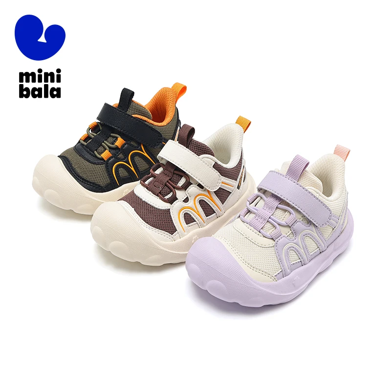 

Mini Balabala Running Shoes Kids Stable and Comfortable Non-Slip Sports Sneakers for Boys and Girls