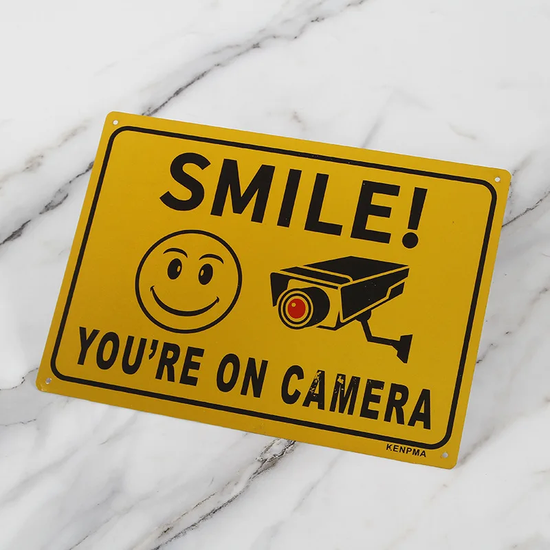 Cross-border Metal Signage Printing, Reflective Signs, Aluminum Alloy Warning Signs, Safety Signs, Surveillance Warning Signs