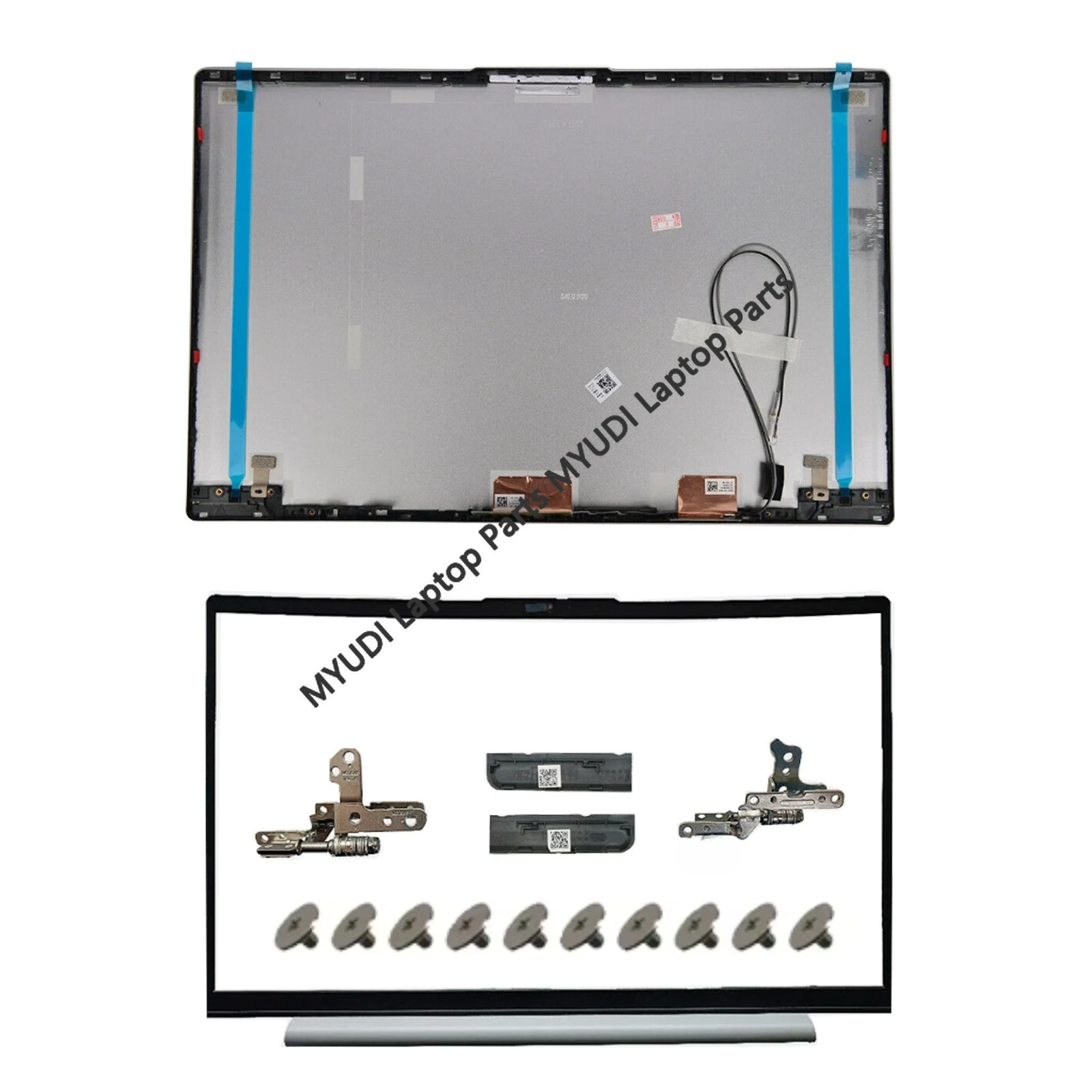 

For Lenovo ideapad 5 15IIL05 15ARE05 15ITL05 15ALC05 Top Case Silver New Laptop LCD Back Cover Housing Lid Bezel Frame Hinges