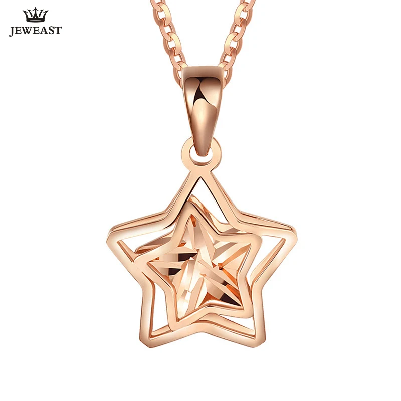 

18K Pure Gold Pendant Real AU 750 Solid Gold Charm Beautiful Stars Upscale Trendy Classic Party Fine Jewelry Hot Sell New 2023