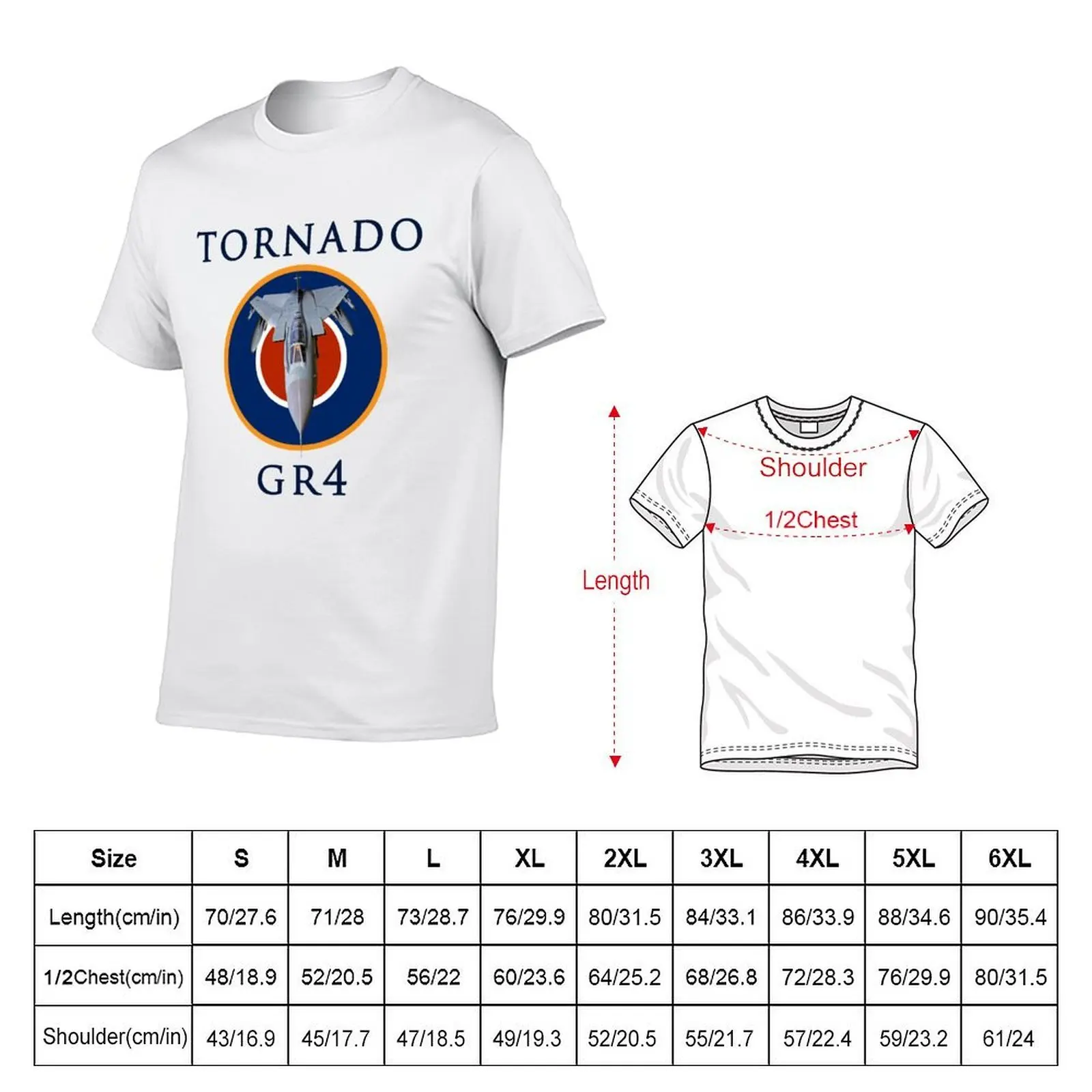 Tornado GR4 illustrated with text T-Shirt t shirt for man man t shirt cotton high quality man graphic t shirt T-shirt