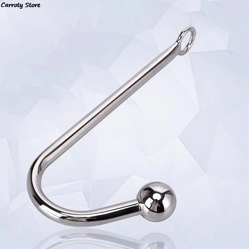 Anal Hook Metal Butt Plug with Ball Anal Plug Anal Dilator Gay Sex Toys Stainless Steel New for Men and Women Adult Games Piece