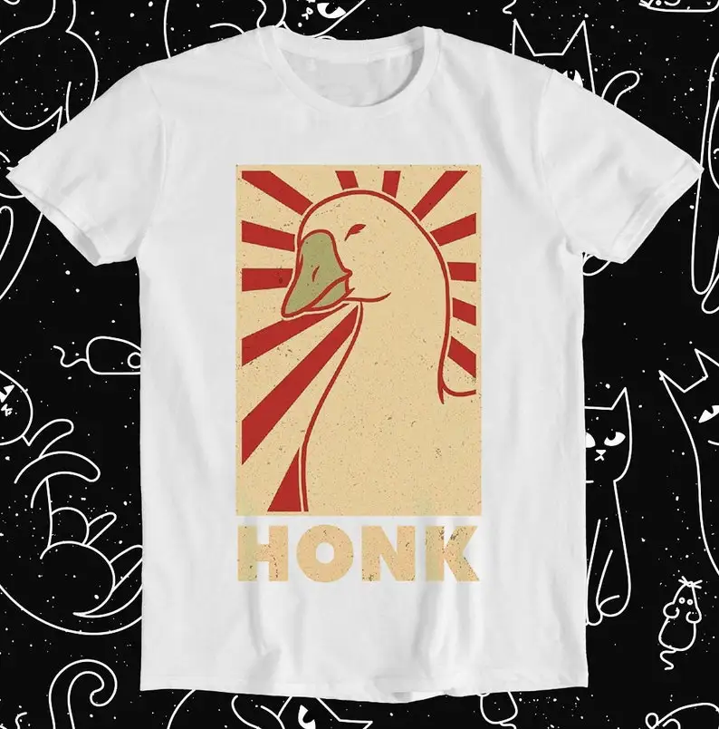 Honk Goose Duck Animal Chemistry Science Avogadro's Day Meme Funny Tee Style Movie Music Top Mens Womens Adult Funny Gift Tee