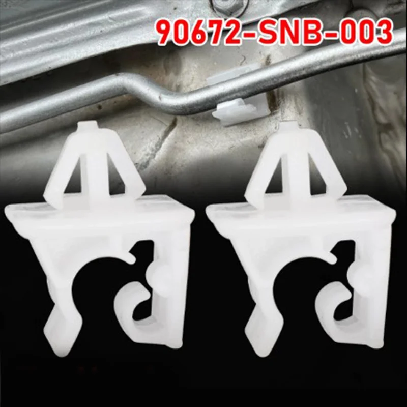 2/4Pcs Plastic Car Auto Hood Support Prop Rod Clamp Holder Clips 90672-SNB-003 fits for Honda Accord Civic CR-V CRV 90672SNB003