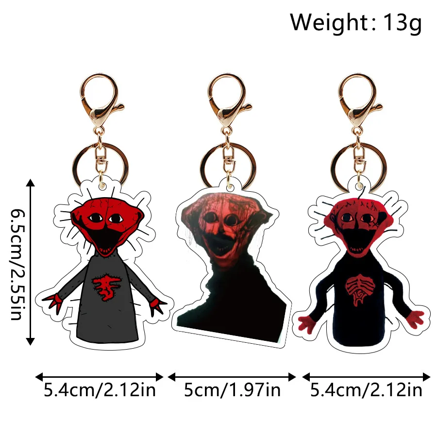 De Gekookte Een Acryl Sleutelhanger Spel Perifere Terreur Cartoon Figuur Tas Hanger Voor Kinderen Sieraden Verjaardagscadeau