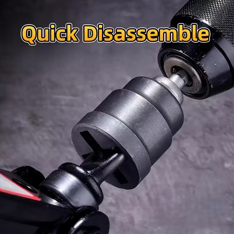 

Universal Scissor Car Jack Adapter Rv Stabilizer Jack Drill Adapter Car Disassemble Tool Steel Ball Joint Rod Impact Wrench Tool