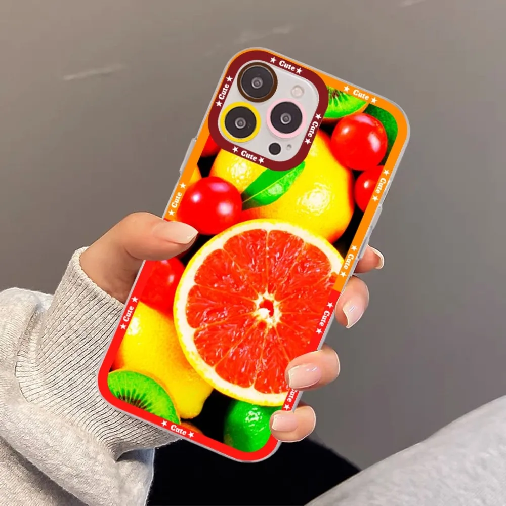 Fruit Lemon Cherry Phone Case For Samsung A 10 20 30 70 13 21 32 72 22 51 52 53 71 73 32 4g 32 5g Fundas