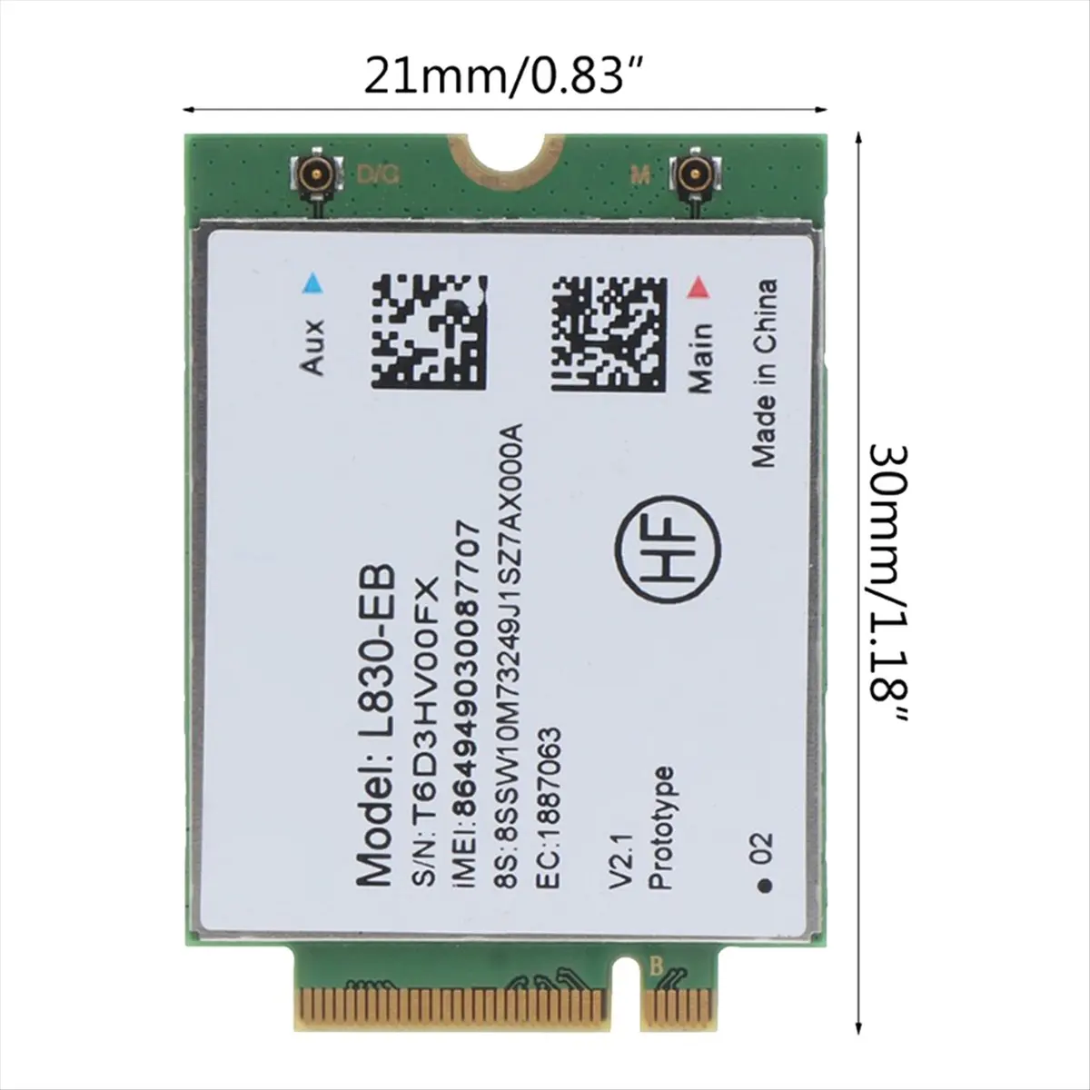 T64C! L830-EB 4G Module for Lenovo X280 X380 S1 P52s T580 T480 L580 Multifunction Built-in 4G Single Module view 4