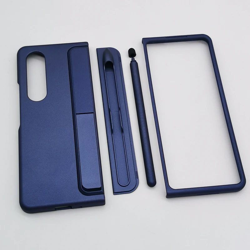 For Samsung Galaxy Z Fold 3 4 5 6 Fold6 Fold5 Standing Phone Case With S Pen Protective Cover Shell With Kickstand S Pen Holder