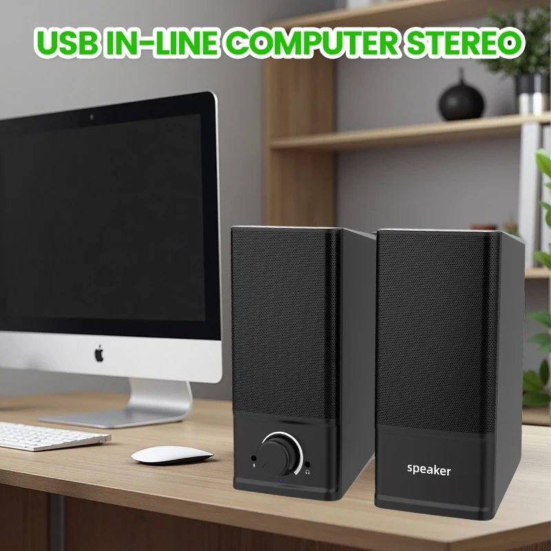 

2 audio sets, computer speakers, desktop laptops, mobile phone speakers, external speakers, USB wired speakers