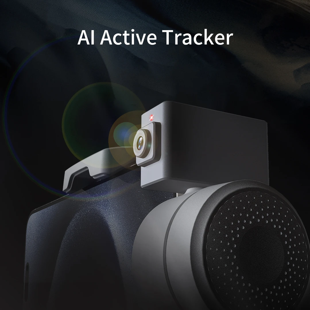 AXNEN Capture 5 مثبت ثلاثي المحاور لتتبع الذكاء الاصطناعي Gimbal 450g حمولة توصيل 5200mAh شاشة LCD للهواتف الذكية Live Vlog TikTok