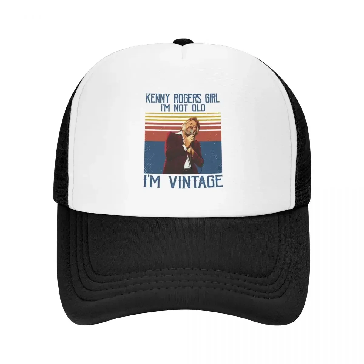 Retro Kenny Rogers Girl I'm Not Old Vintage Baseball Cap Fashion Beach Anime Hat Designer Hat Mens Women's