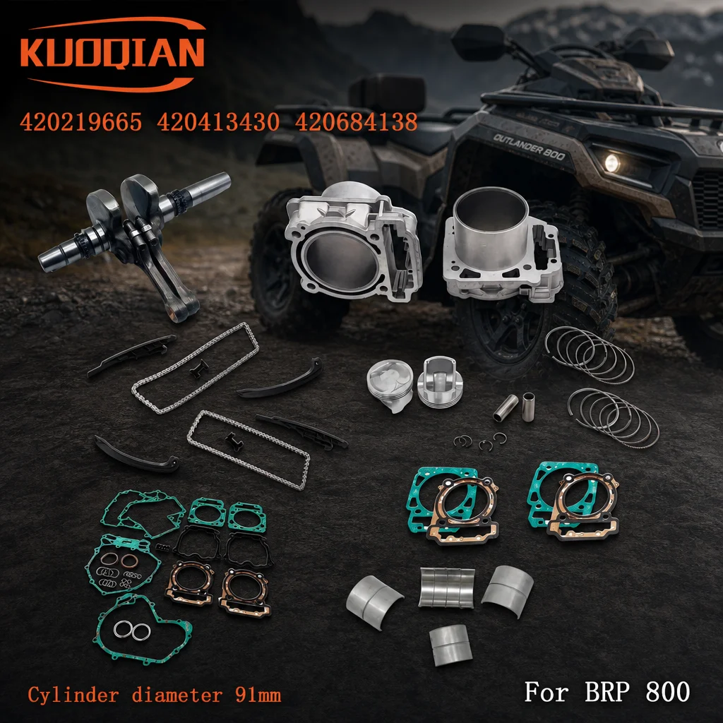 Kit de Reconstrucción de Motor, Cilindro, Conjunto de Cigüeñal, Cojinete Liso, Kit de Juntas 420219665 420413430 para BRP Outlander Renegade Maverick 800