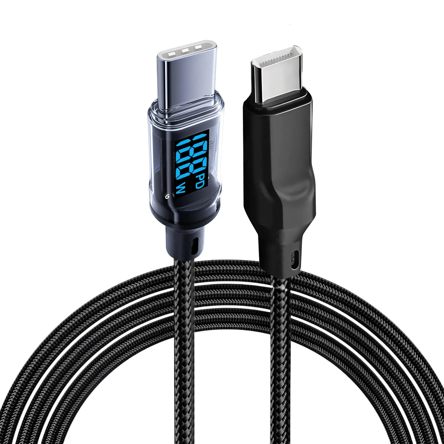 Type C Fast Charging Cable For iPhone 18 USB C Mobile Phone LED Display Cables For Samsung Huawei Oppo Vivo