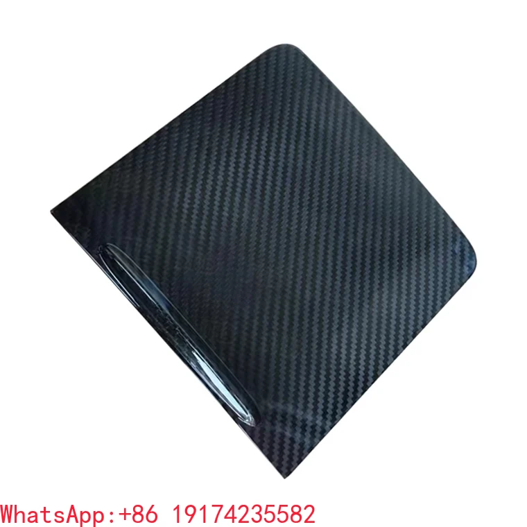 

Dry Carbon Fiber Inner Armrest Box Panel Cover for Tesla Model 3 Central Control Box Cover Cap Interior Accessories Tuning