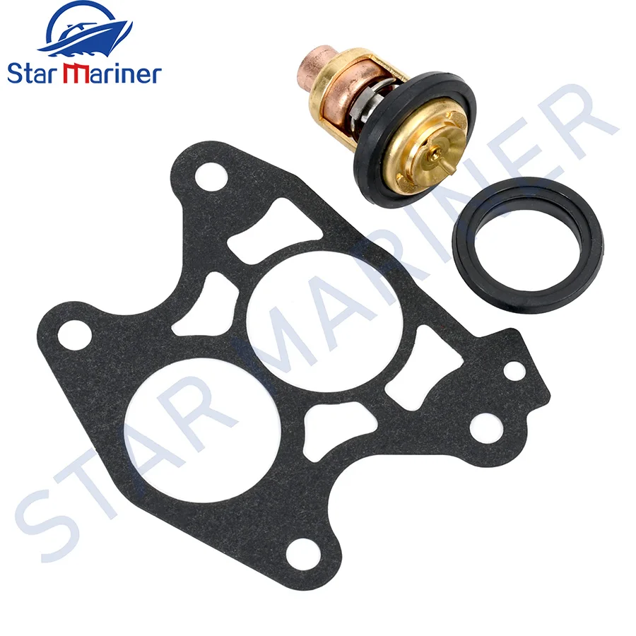 

Thermostat Gasket Kit 6E5-12411 688-12414 6E5-12411-30 688-12414-A1-00 Replacement For Yamaha 50 Degree 15-220HP Outboard Motor