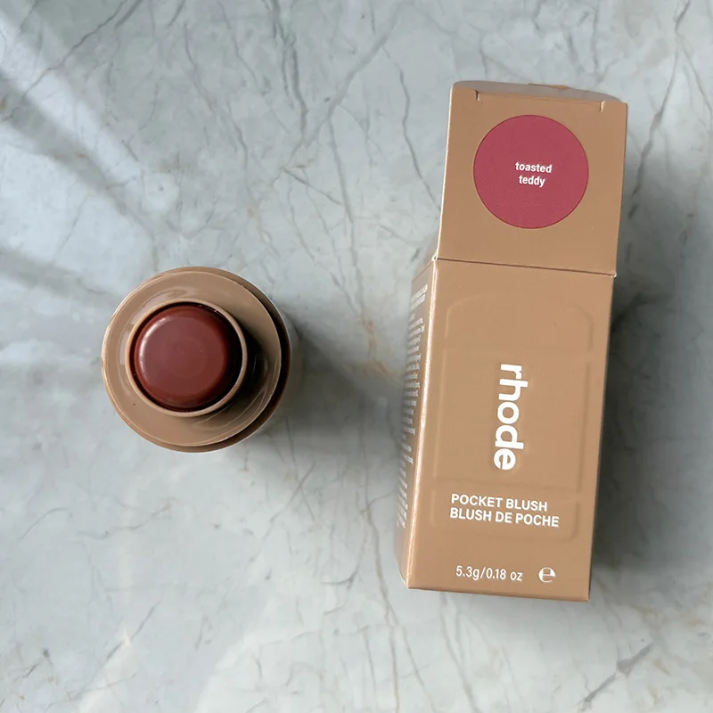 RHODE Skin Balm Jelly Bean Lip Gloss Piggy Juice Box Pocket Blush Stick Non-fading Waterproof Blusher Moisturizing Lipstick image 3