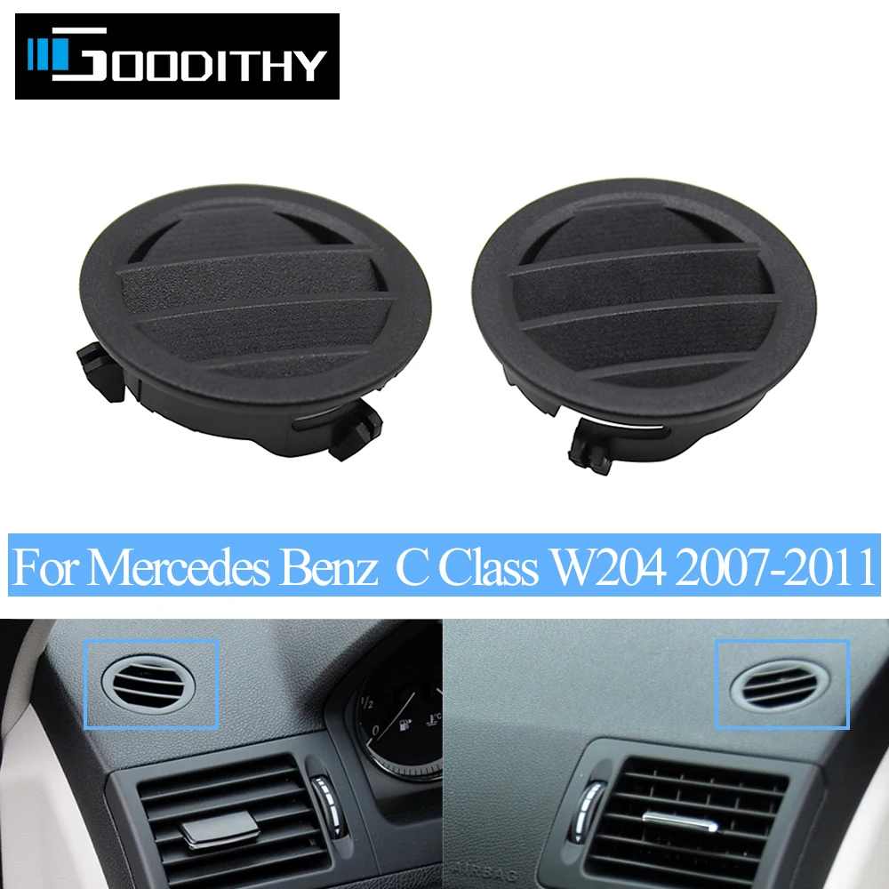 Car Dashboad Left Right Air Conditioner AC Vent Outlet Grille Trim Cover For Mercedes Benz C Class W204 C180 C200 C220 C230 260