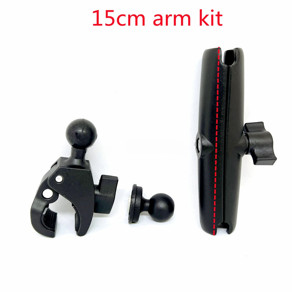 

15cm 3in1 kit Super Clamp Double Socket Arm Kit 1 inch Monitor Ball Mount Bracket Holder Ballhead Base Mount for gopro Camera