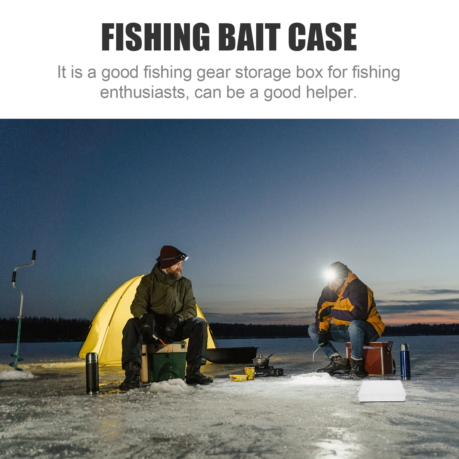 

Fishing Tackle Box Large Capacity Transparent Plastic Storage Tray Organizer Portable Durable Fishing Hooks Lure Bait Holder