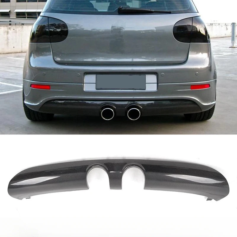 

Carbon Fiber Rear Diffuser for Volkswagen VW Golf 5 V MK5 R32 Hatchback 2005-2007 Rear Bumper Lip Spoiler Car Bodykit