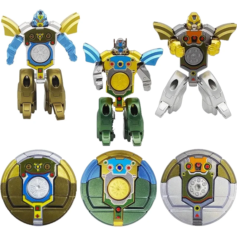 Transformation Fidget Toy 360° Hand Spinner Robot Toy Deformation Robot Gyro Finger Toy Stress Relief Action Figure for Kid Gift