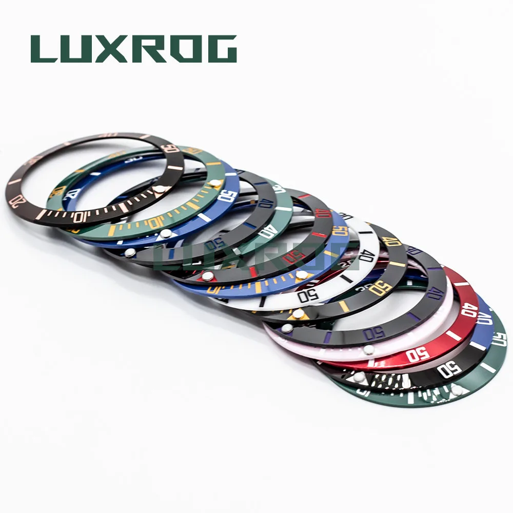 38mm Sub Ceramic Bezel Mans Watch Ring Insert Ring Replacement Letter Circle For 40mm Case Watch Accessories ID 30.5mm OD 38mm