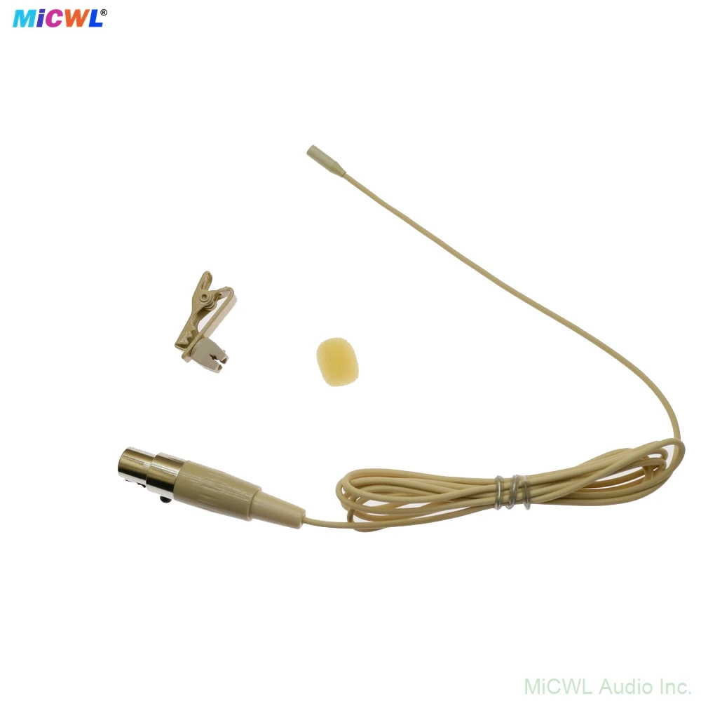 Micwl l322 muito mini microfone de lapela para shure ulx slx pgx qlx glx 4pin xlr ta4f sem fio beltpack transmissor
