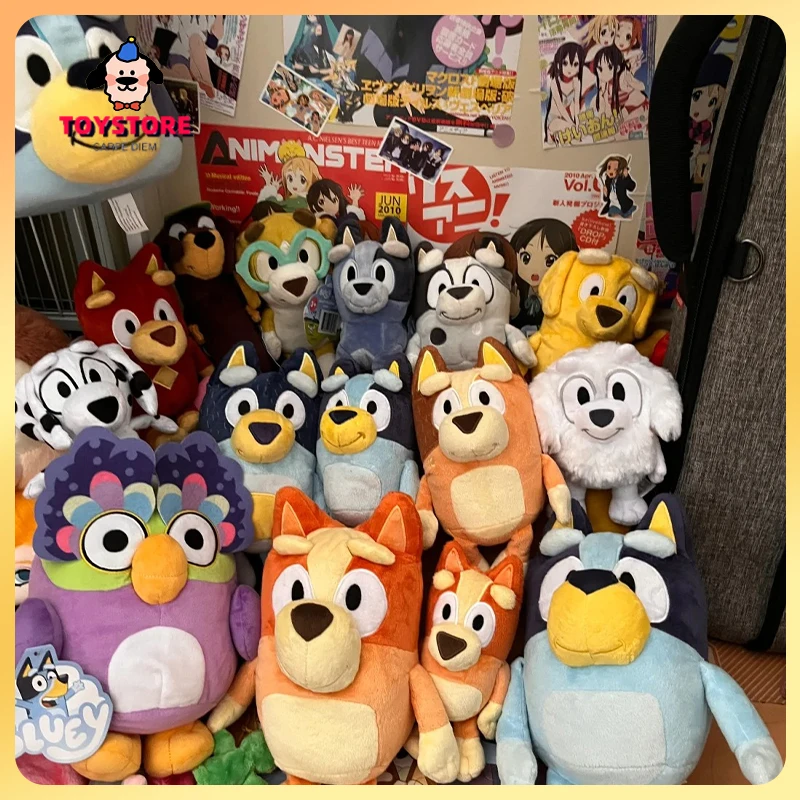 

Anime Bluey Family Plush Toys Simulation Pet Dog Patrol Bingo Kawaii Plush Children Toy Doll Christmas Birthday Gift Toy