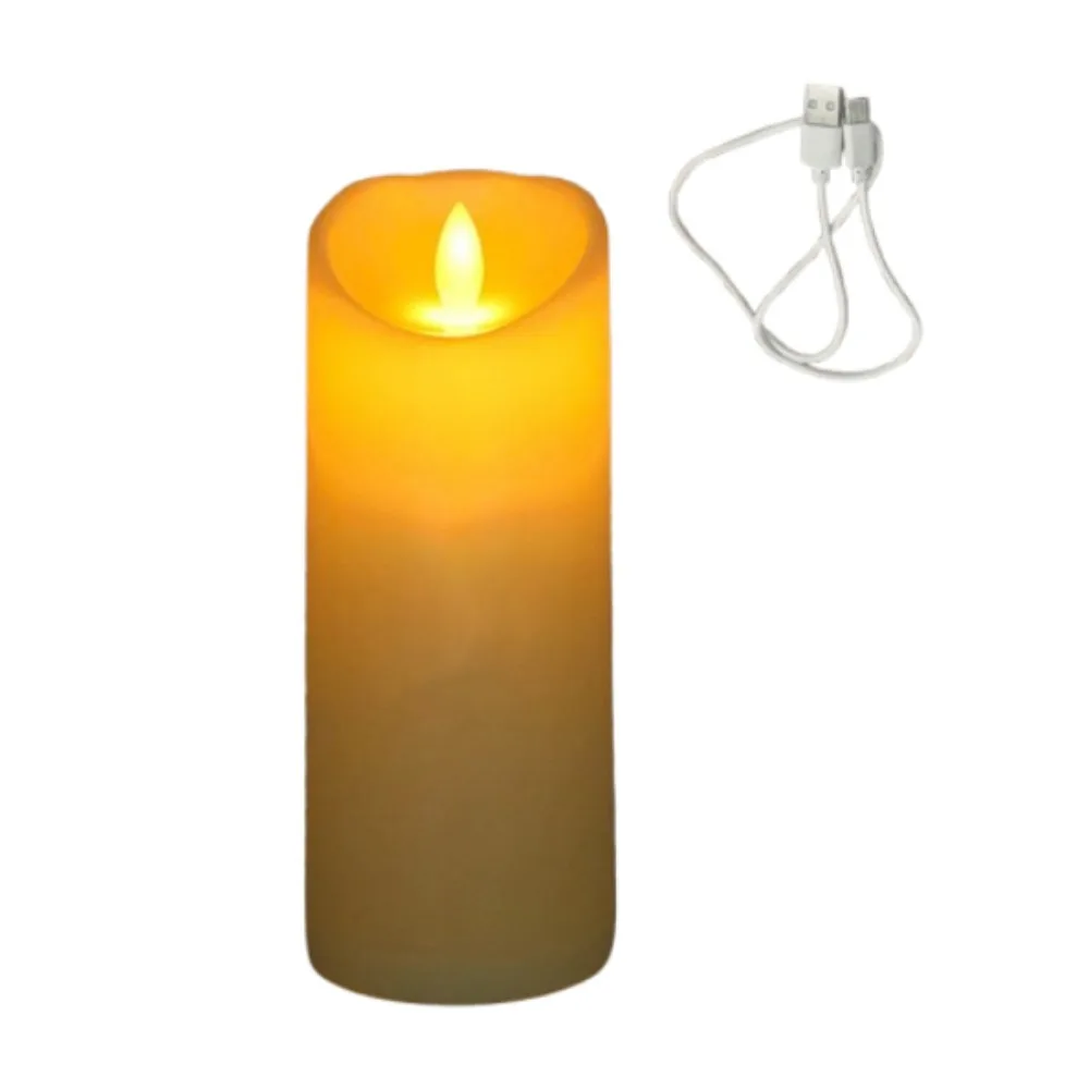 

Creative Electronic Candle Light Flameless USB Rechargeable Swing Flameless Candles Waterproof Portable Simulated Candle Light