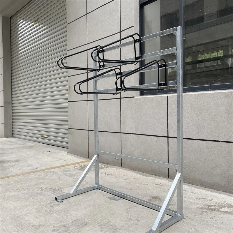 Vertical high-efficiency single-sided independent bicycle parking rack base