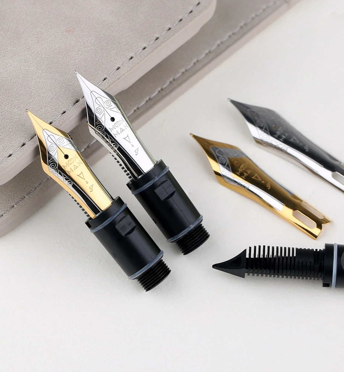 

MAJOHN No.8 #40 Fountain Pen Nib Spare Assembly EF/F/M Nib Set Only for Majohn P141 Writing Accessories