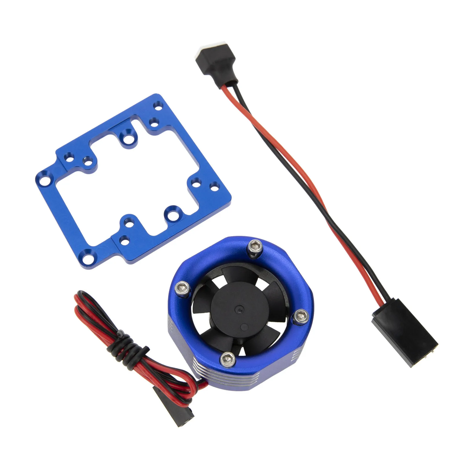 22000 Rpm Alloy Motor Cooling Fan for TRAXXAS 1/8 4WD SLEDGE MONSTER TRUCK-95076-4  Aluminum Alloy Color Optional Driven Fan