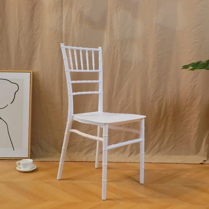 

#For Wholesale Wedding Event Party Chairs Cheap PP Resin White Plastic Tiffany Stackable Chiavari Chair