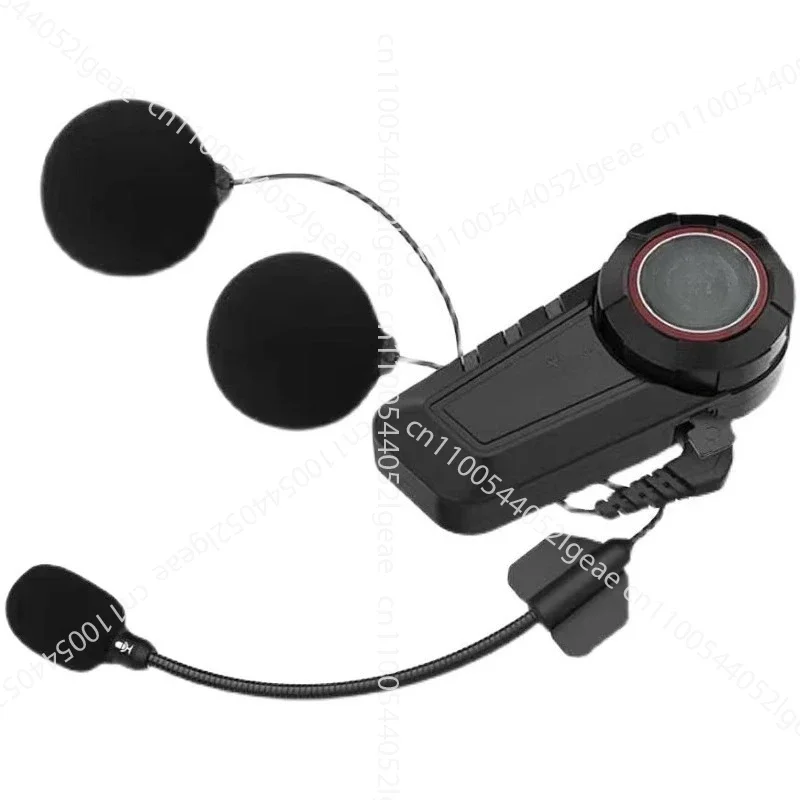 Bluetooth Headset with Built-in Intercom for Motorcycle Helmet, Wireless Communication, Riding Gear