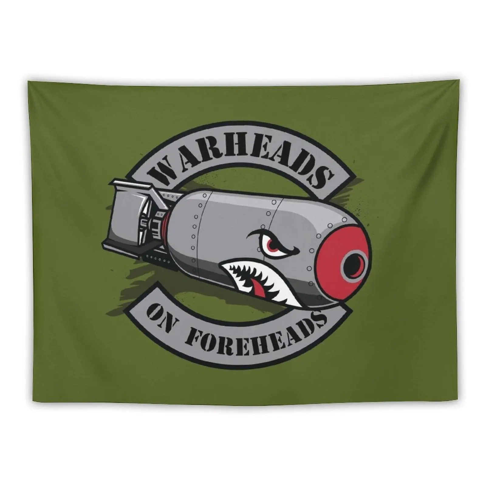 Warheads On Foreheads Tapestry Tapete For The Wall Decorative Wall Murals Tapestry