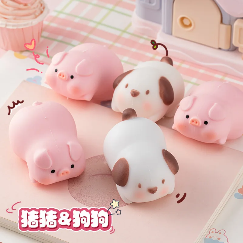 Funny Creative Piggy Puppy Pinch Fun Flour Animal Vent Ball Decompression Toys Slow Rebound Children's Small Toys TPR Material