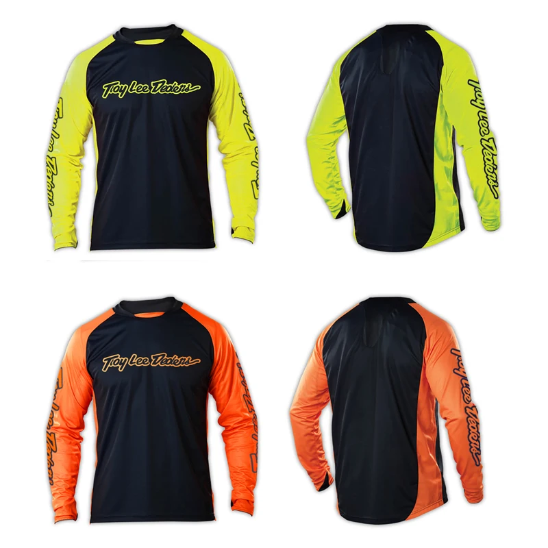 free shipping cycling jersey long sleeve enduro motocross jersey mtb downhill mountain bike dh maillot hombre quick dry jersey