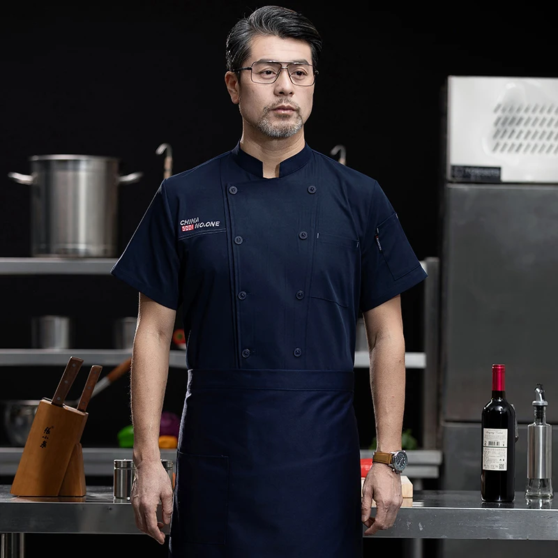 Uniforme de cuisine de restaurant, veste de chef, chemise de cuisine, 73 employés, cafétéria, vêtements de travail