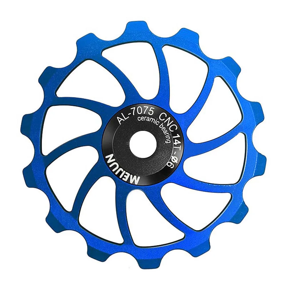 Mountain Bike MTB Pulley Wheel Aluminum Alloy 14T 15T 16T Transmission Guide Wheel Guide Roller Rear Derailleur Bearing
