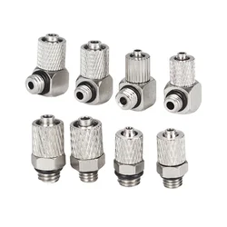 Micro Trachea Quick Connector Elbow 90 Degree Straight Through PC4-M5 PC4-M6 PC6-M5 PC6-M6 PL4-M5 PL4-M6