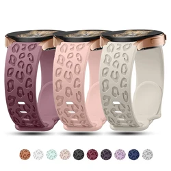 20mm Straps For Samsung Galaxy Watch 6/7/5/4/classic/5 pro 44mm 40mm Silicone Engraved correa Bracelet HUAWEI GT 2e 3 4 Band